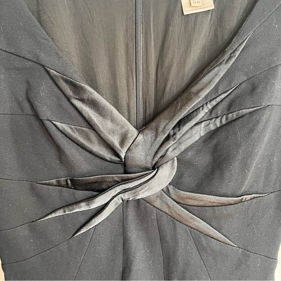 Karen Millen Black Sheath Midi Dress 4 - Picture 3 of 7